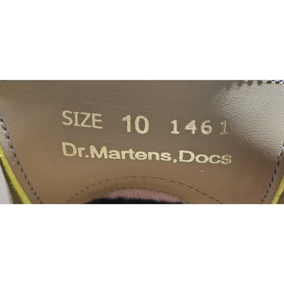 Dr Martens 1461 Made in England Suede Oxford Shoes Yellow UK 10 MEN\'S US 11 W12